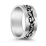 Stainless Steel Ring - Tribal Barb 2