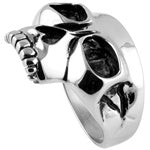 STEEL SKULL RING - Skull Mask