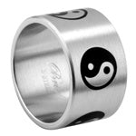 Stainless Steel Ring - Yin & Yang 3
