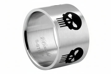 Stainless Steel Ring - Punisher Skulls