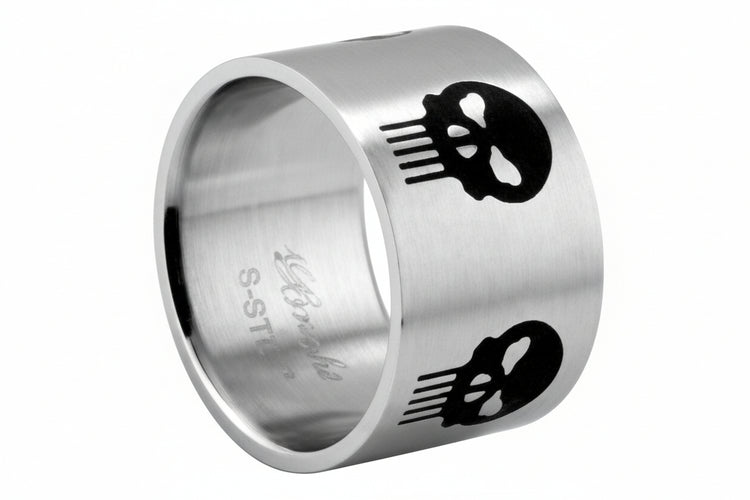 Stainless Steel Ring - Punisher Skulls