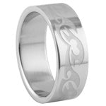 Stainless Steel Ring - Matte Tribal 2