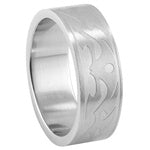 Stainless Steel Ring - Tribal Matte 2