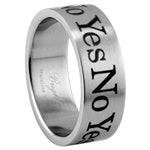 Stainless Steel Ring - Yes/No