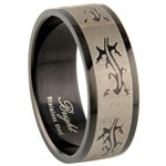 Stainless Steel Ring - Tribal Enamel