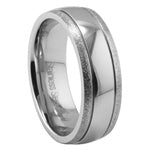 Stainless Steel Ring - Smooth Ridged