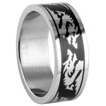 Stainless Steel Ring - Black Dragon 2
