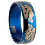 Stainless Steel Ring - Blue Dragon
