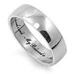 Stainless Steel Ring - " I Am My Beloved's and My Beloved is Mine”