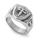 Stainless Steel Ring - Sword & Shield