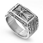 Stainless Steel Ring - Templar Cross