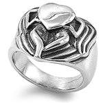 Stainless Steel Ring - Love Heart