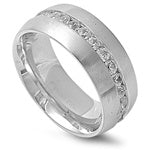Stainless Steel Eternity Band