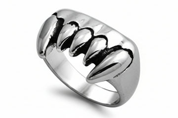 "Vampire Fangs" Stainless Steel Ring