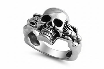 "Skull Worship" Stainless Steel Ring