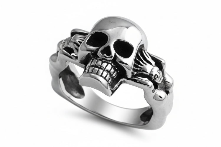 "Skull Worship" Stainless Steel Ring
