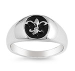 Stainless Steel Ring - Fleur De Lise $4.40