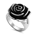 Stainless Steel Ring -Rose