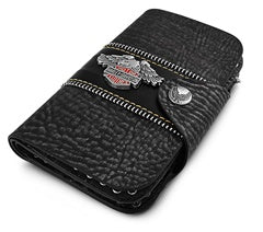 Genuine Leather Wallet - Motorcycle Bikers Design