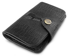 Genuine Leather Wallet - Crocodile Design
