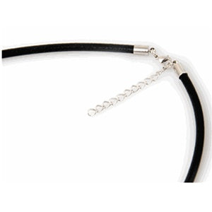 4mm Black Leather Cord with Adjustable Clasp