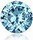 10 MM ROUND CZ STUD EARRINGS (BLUE TOPAZ)