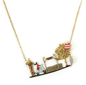 Fashion Necklace - Urban French Motif