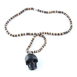 Organic Skull Necklace - 3 Tone