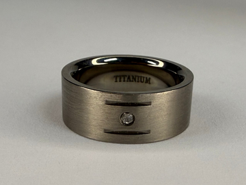 Titanium Ring w/ CZ