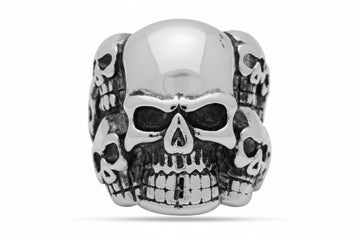 Stainless Steel Casting Ring - Skulls