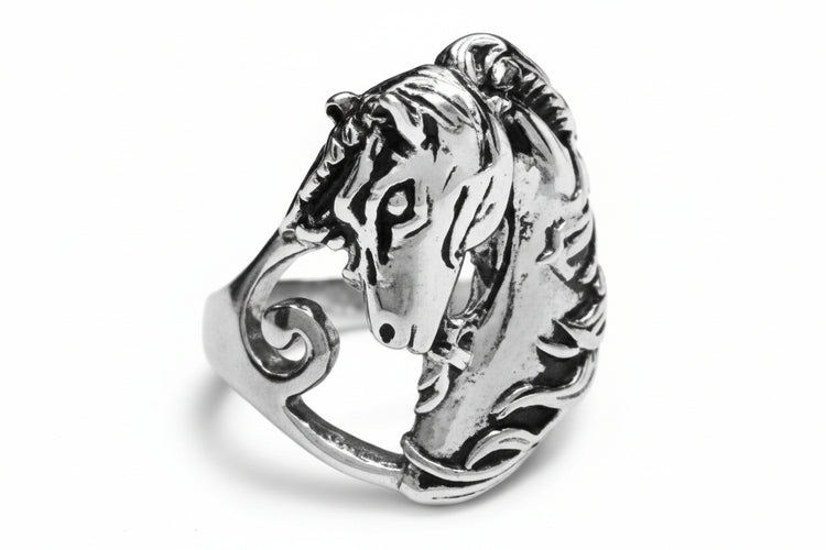 Stainless Steel Ring - Horse Design