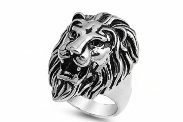 Stainless Steel Ring - Lion's Head