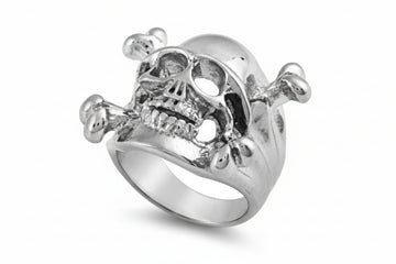 Stainless Steel Ring - Skull and Crossbones