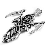 Steel Pendant - Santa Muerte