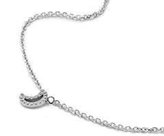 Stainless Steel Necklace w/ Charm - Moon