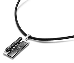 Stainless Steel Necklace - Latin Prayer