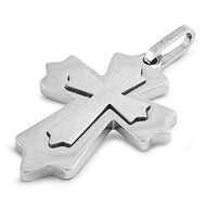 Stainless Steel Pendant - Laser Cut Cross