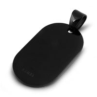 Stainless Steel Pendant - Plain black design