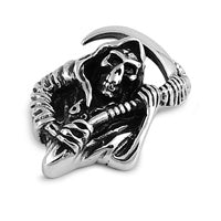 Stainless Steel Pendant - Santa Muerte Design