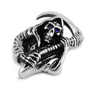 Stainless Steel Pendant - Santa Muerte Design