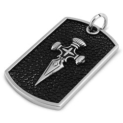 Stainless Steel Pendant - Royal cross design