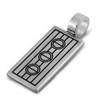 Stainless Steel Pendant - Flat Screw Head Design