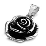 Stainless Steel Pendant - Rose