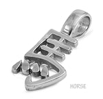 Stainless Steel Pendant - Chinese Character Zodiac Signs