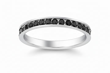 Stainless Steel Eternity Ring - Black