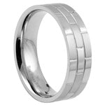 Stainless Steel Ring - Tiles