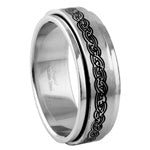 Stainless Steel Ring - Braided Spinner 2