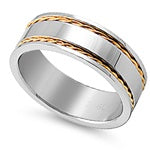 Stainless Steel Ring - Wire Ridge