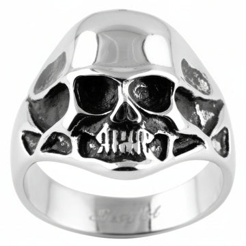 Steel Skull Ring - Gothic Skull