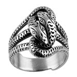 Stainless Steel Ring - Snake Knot